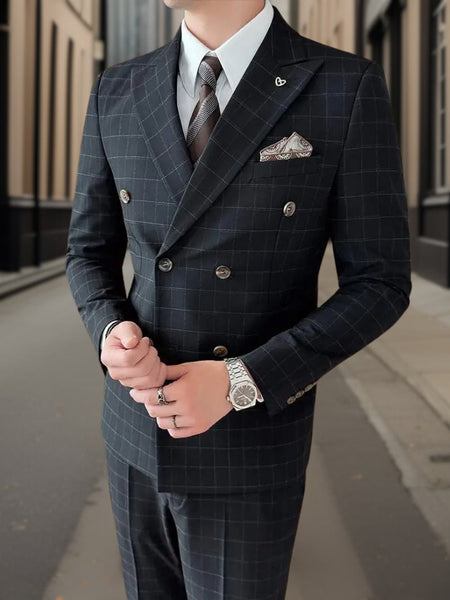 Lorenz™ | Luxurious 3-Piece Tartan Suit