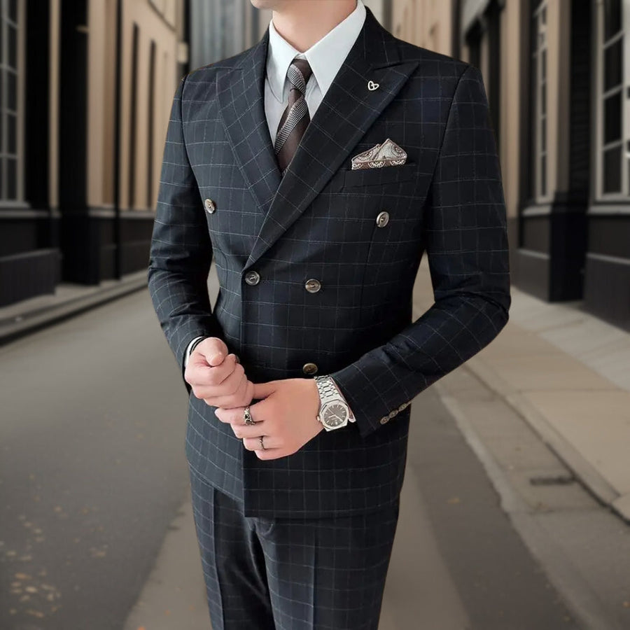Lorenz™ — Luxurious 3-Piece Tartan Suit