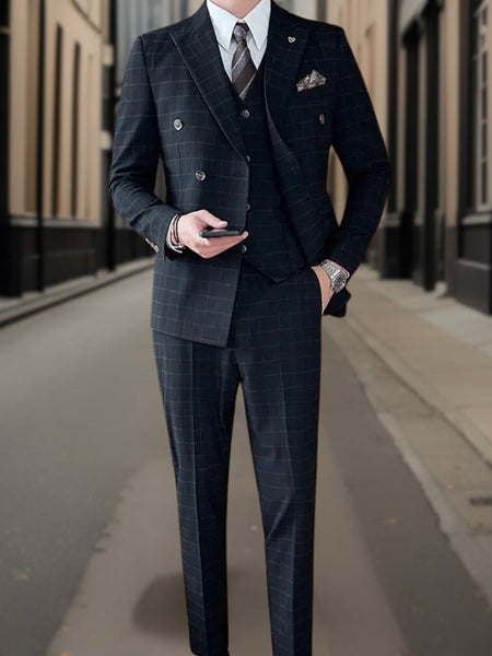 Lorenz™ | Luxurious 3-Piece Tartan Suit