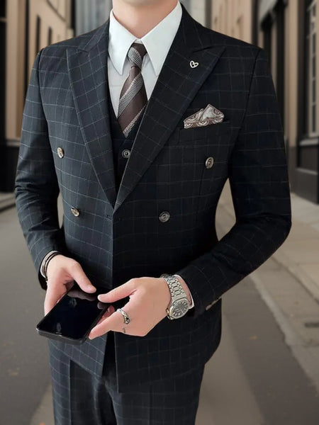 Lorenz™ | Luxurious 3-Piece Tartan Suit