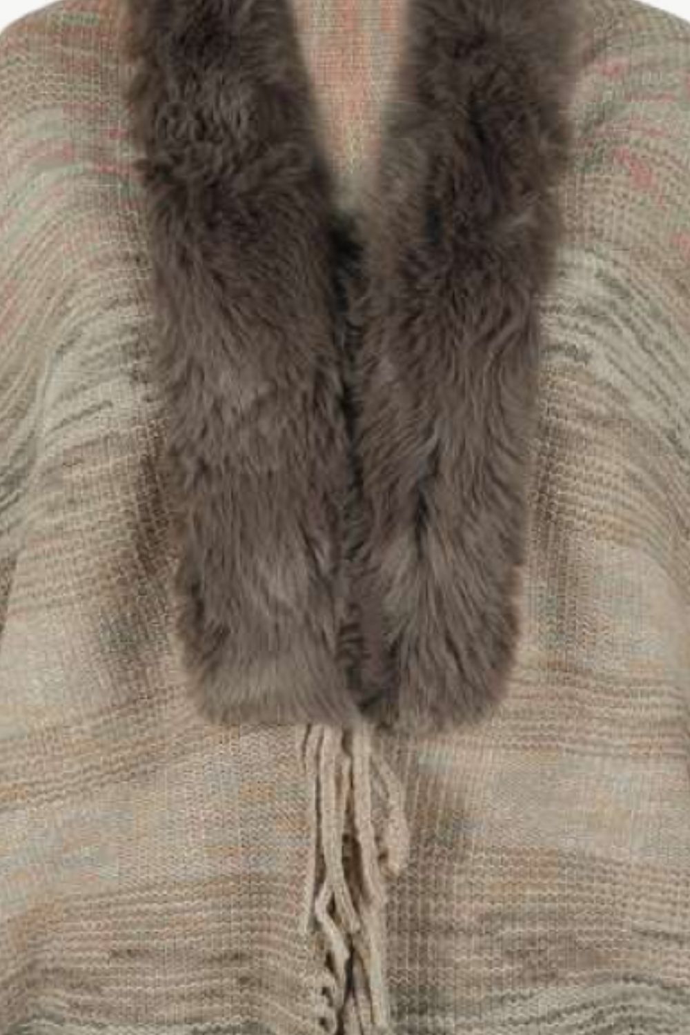 Arden Versailles — Open Front Fringe Hem Poncho, alternate view 14