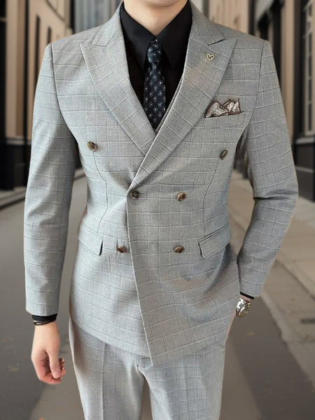 Lorenz™ | Luxurious 3-Piece Tartan Suit