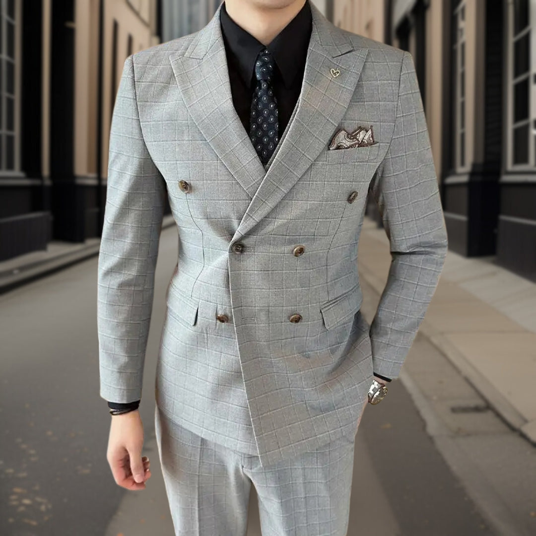 Lorenz™ — Luxurious 3-Piece Tartan Suit, alternate view 8