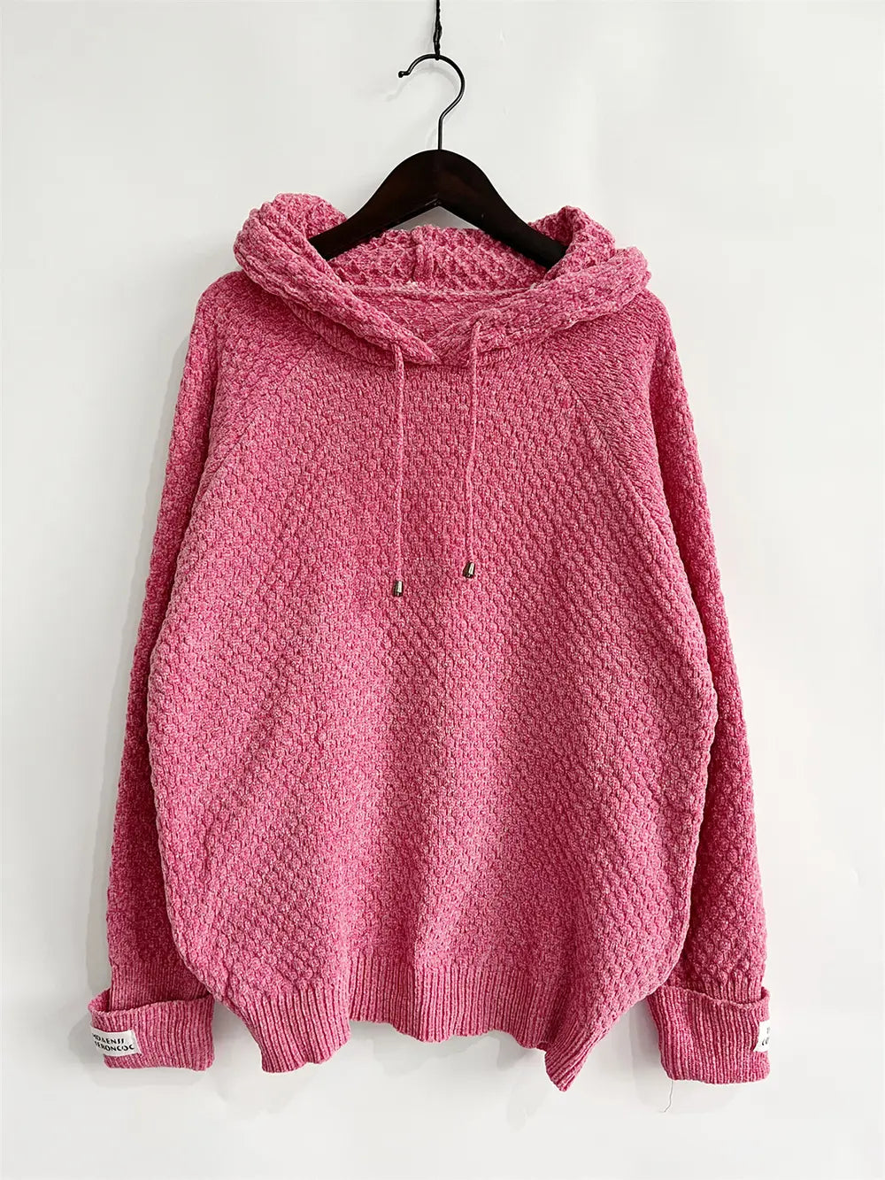 Fable Delacroix — Drawstring Long Sleeve Hooded Sweater, alternate view 3