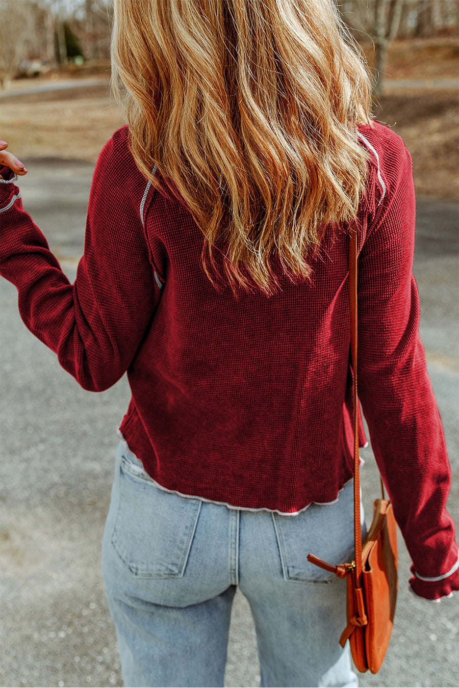 Sol Valmont — Round Neck Long Sleeve Sweater, alternate view 2
