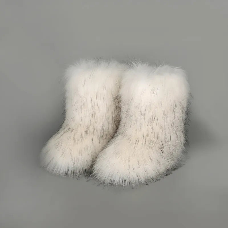 Cove Marino — Thermal Fuzzy Platform Boots Fashion Footwear, alternate view 9