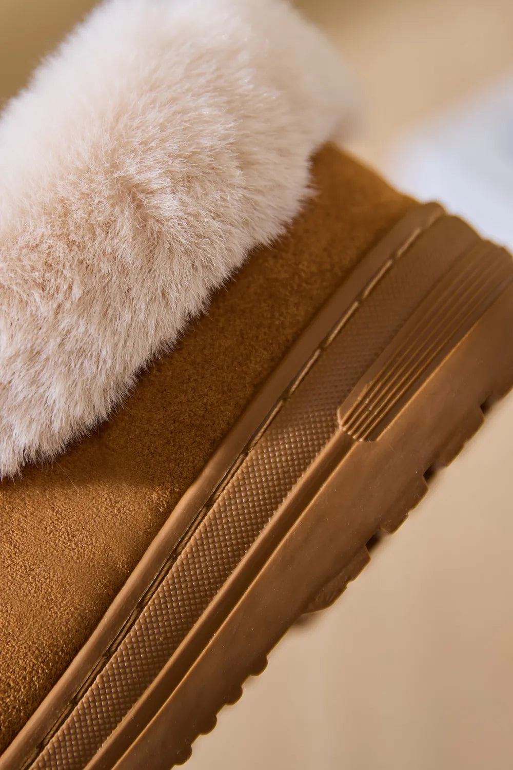 Rain Fiorenza — Faux Fur Round Toe Platform Slippers Fashion Footwear, alternate view 12