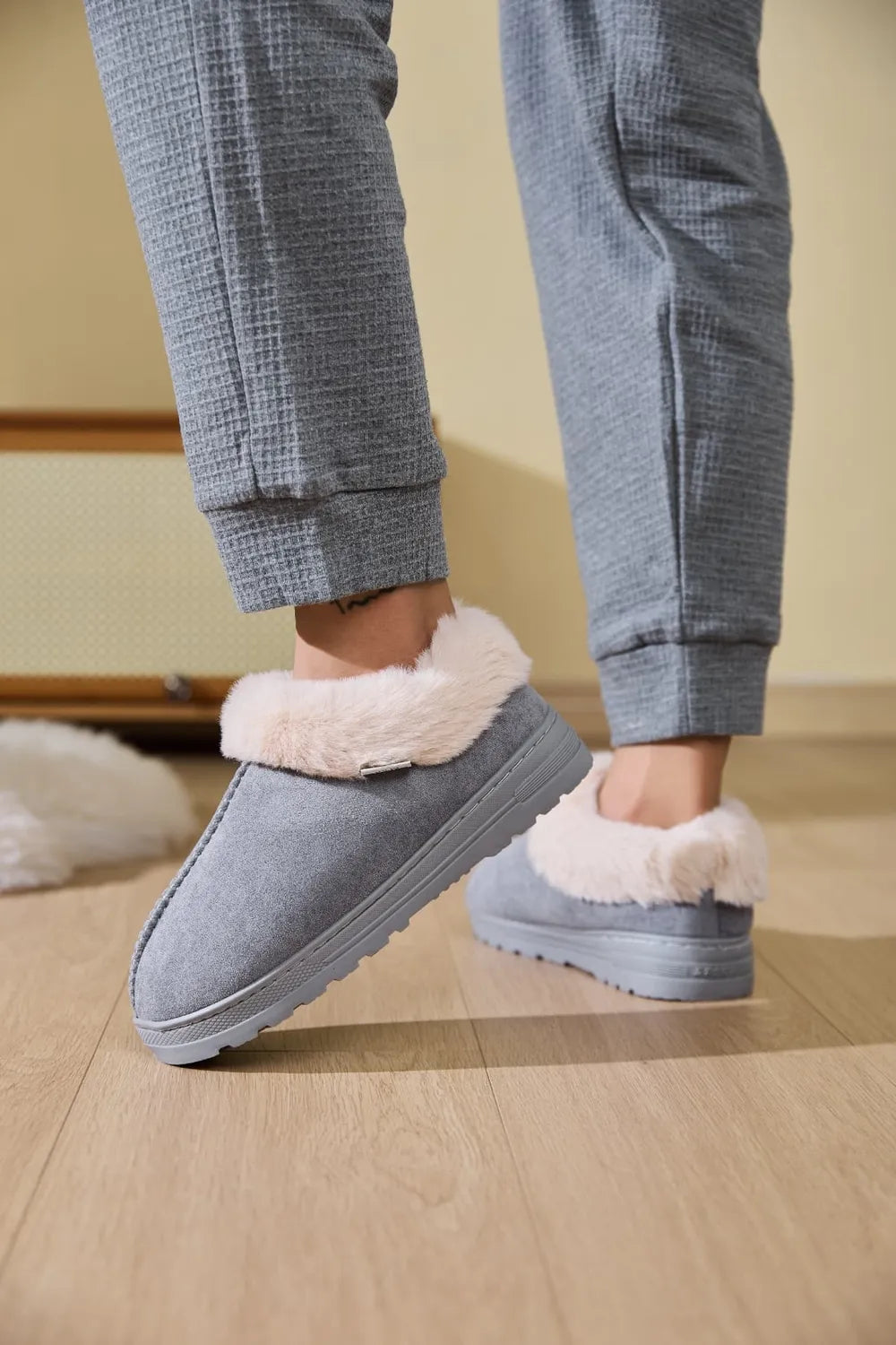 Rain Fiorenza — Faux Fur Round Toe Platform Slippers Fashion Footwear, alternate view 19