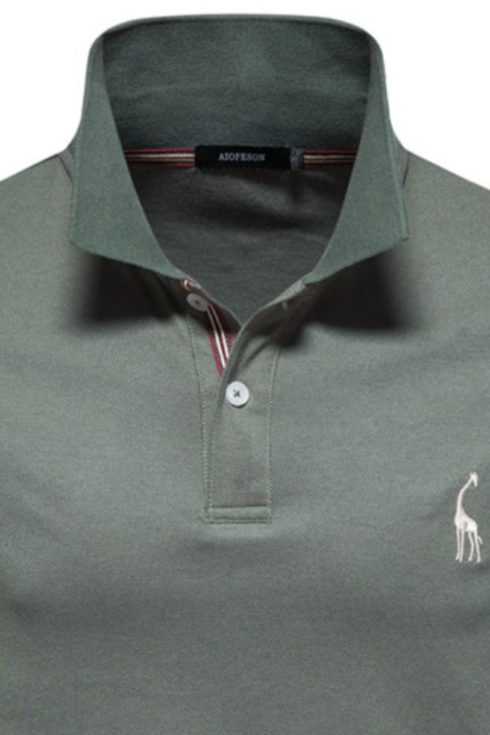 Vincenzo — Men's Giraffe Embroidered Short Sleeve Polo Men's Tailored Shorts, alternate view 5