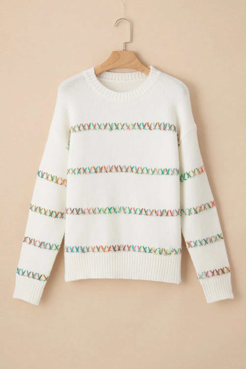 Aster Fontaine — Round Neck Long Sleeve Sweater, alternate view 7