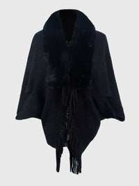 Zephyr Sorrento — Open Front Fringe Hem Poncho, alternate view 5