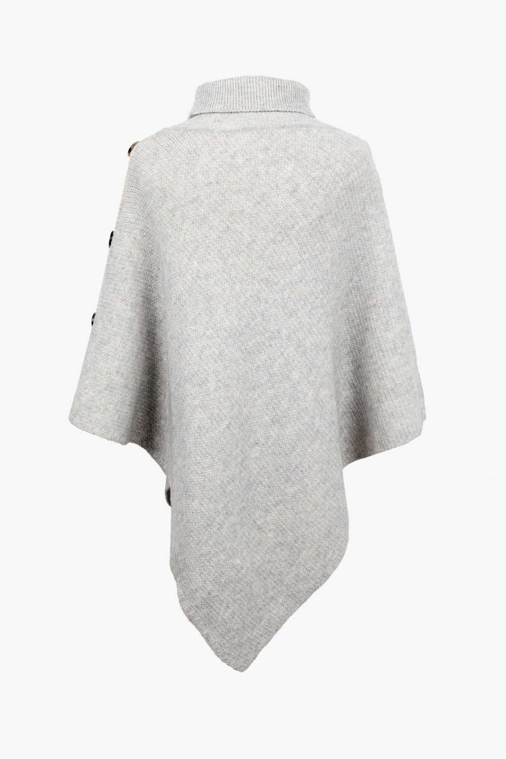 Onyx Versailles — Turtleneck Buttoned Poncho, alternate view 12