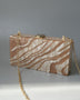 Women's Fashion Striped Sequined Acrylic Evening Bag