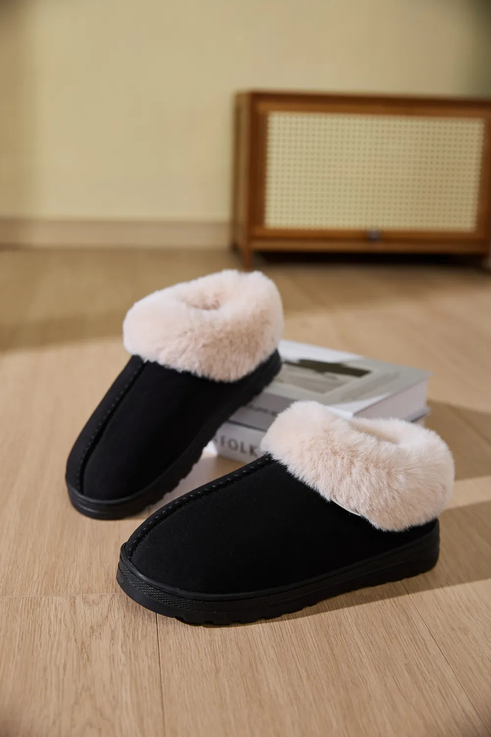 Rain Fiorenza — Faux Fur Round Toe Platform Slippers Fashion Footwear, alternate view 7