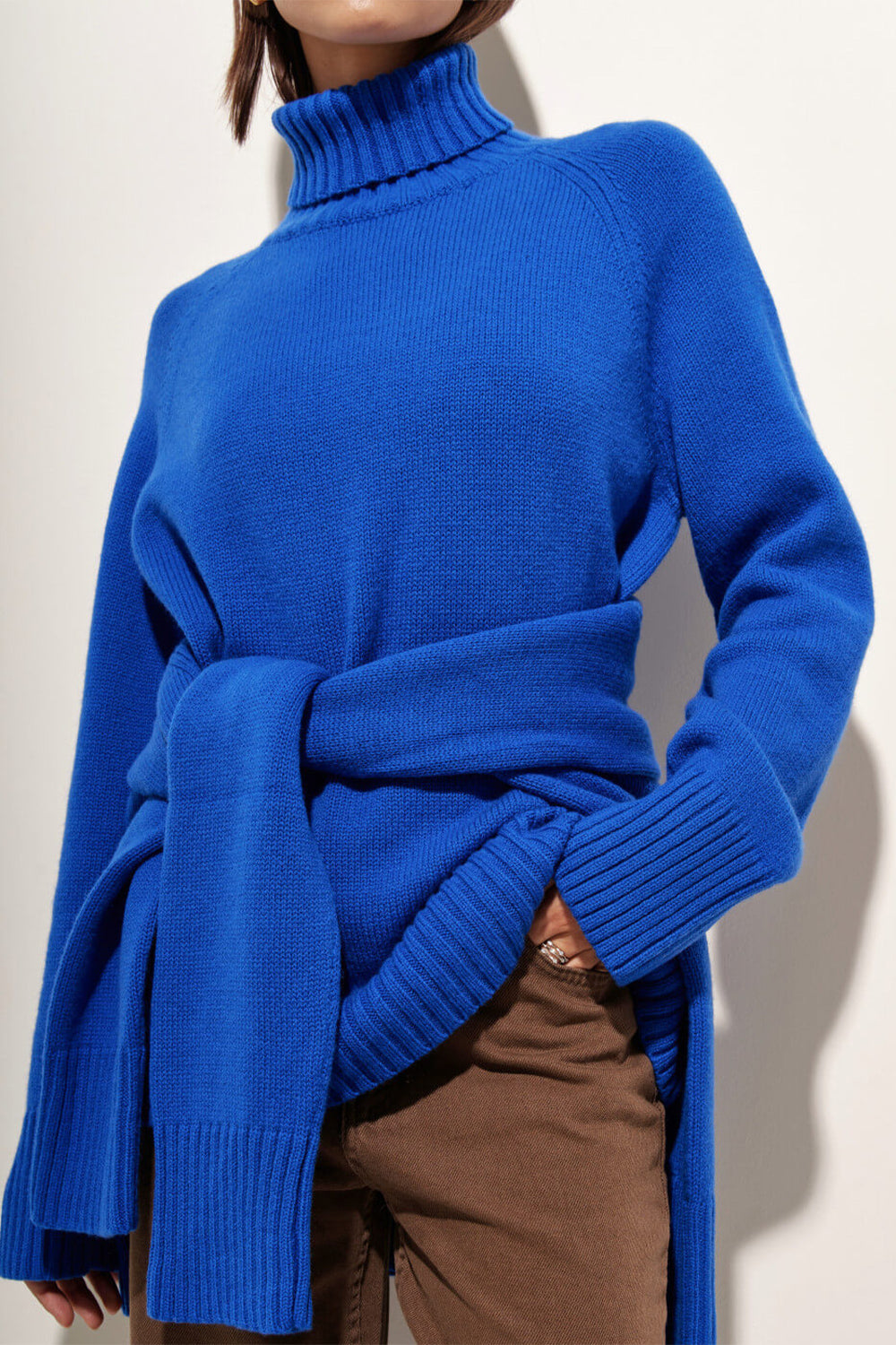 Indigo Moreau — Turtle Neck Raglan Sleeve Sweater, alternate view 7