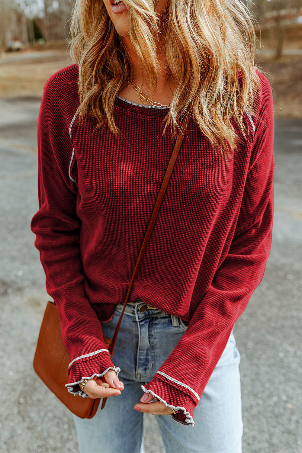 Sol Valmont — Round Neck Long Sleeve Sweater, alternate view 3