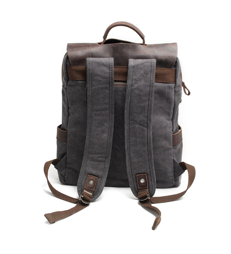 Vintage canvas backpack