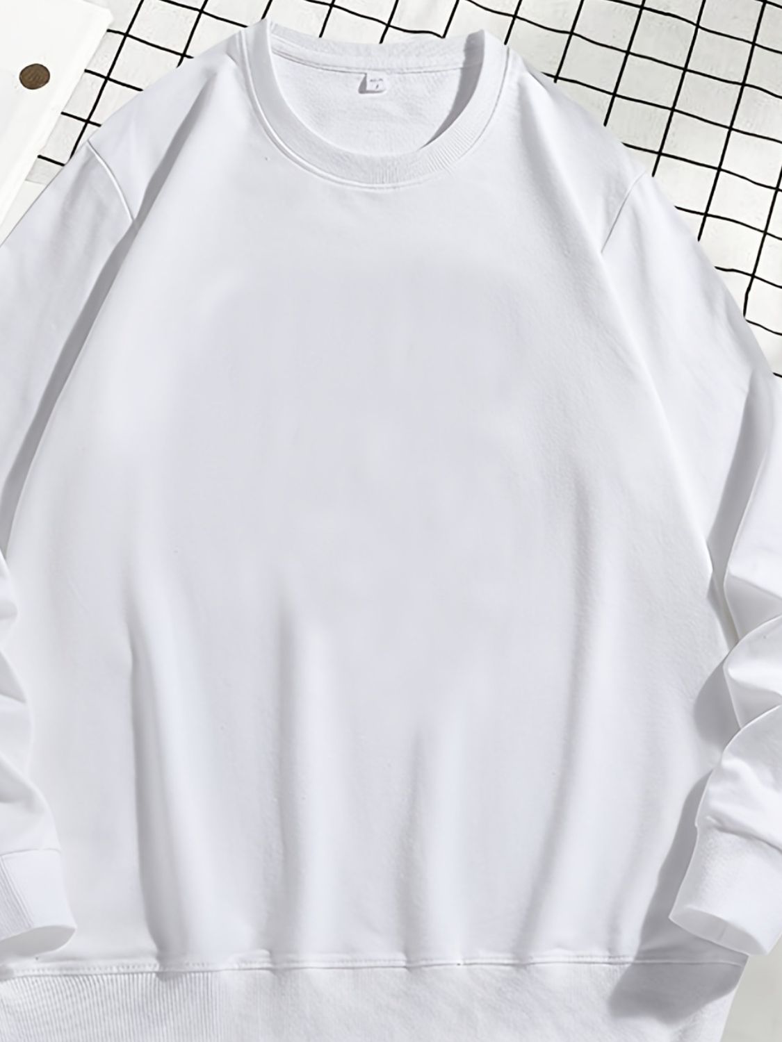Jasper — Men's Plus Size Round Neck Sweatshir, alternate view 2
