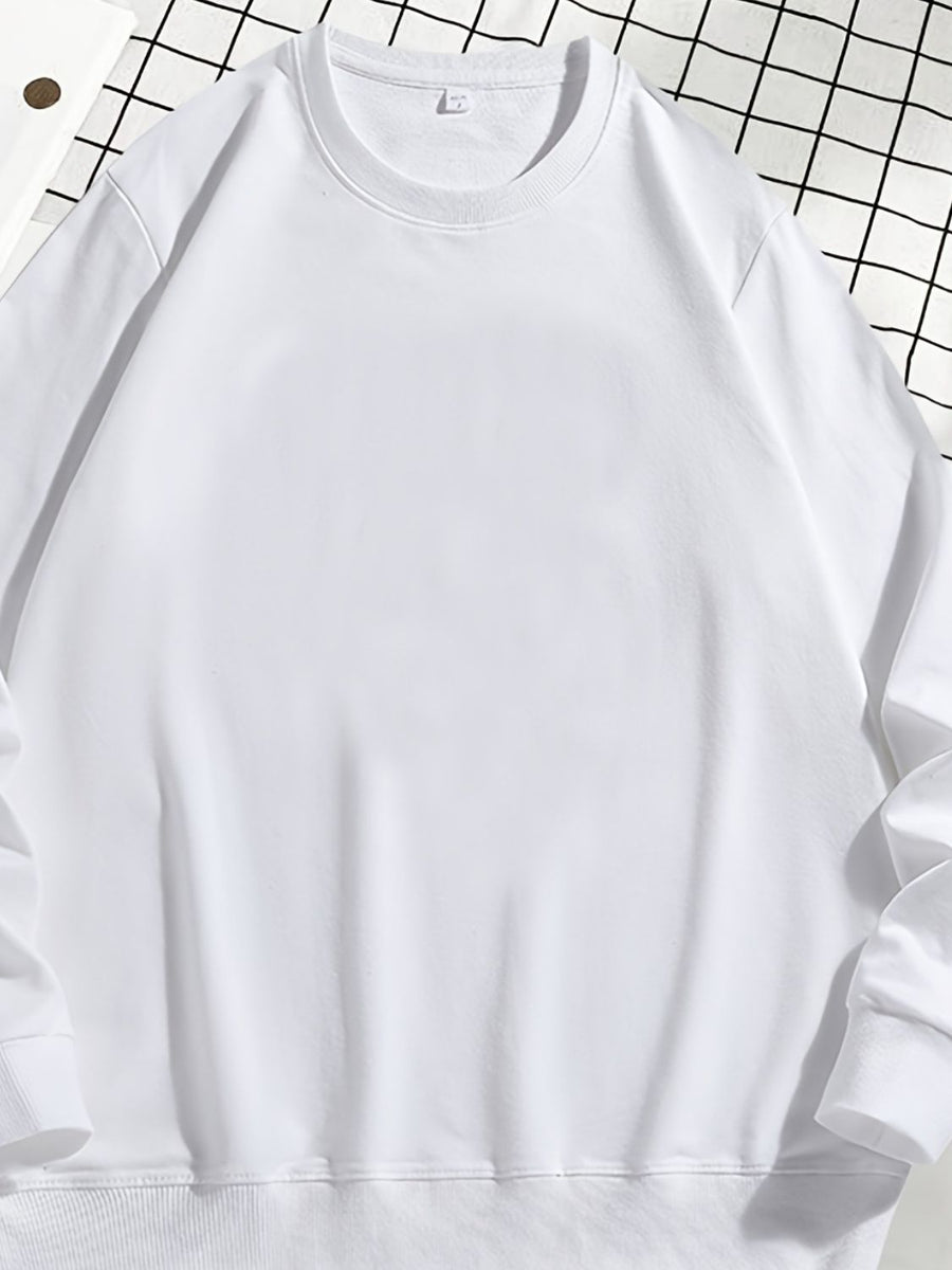 Jasper — Men's Plus Size Round Neck Sweatshir, alternate view 2