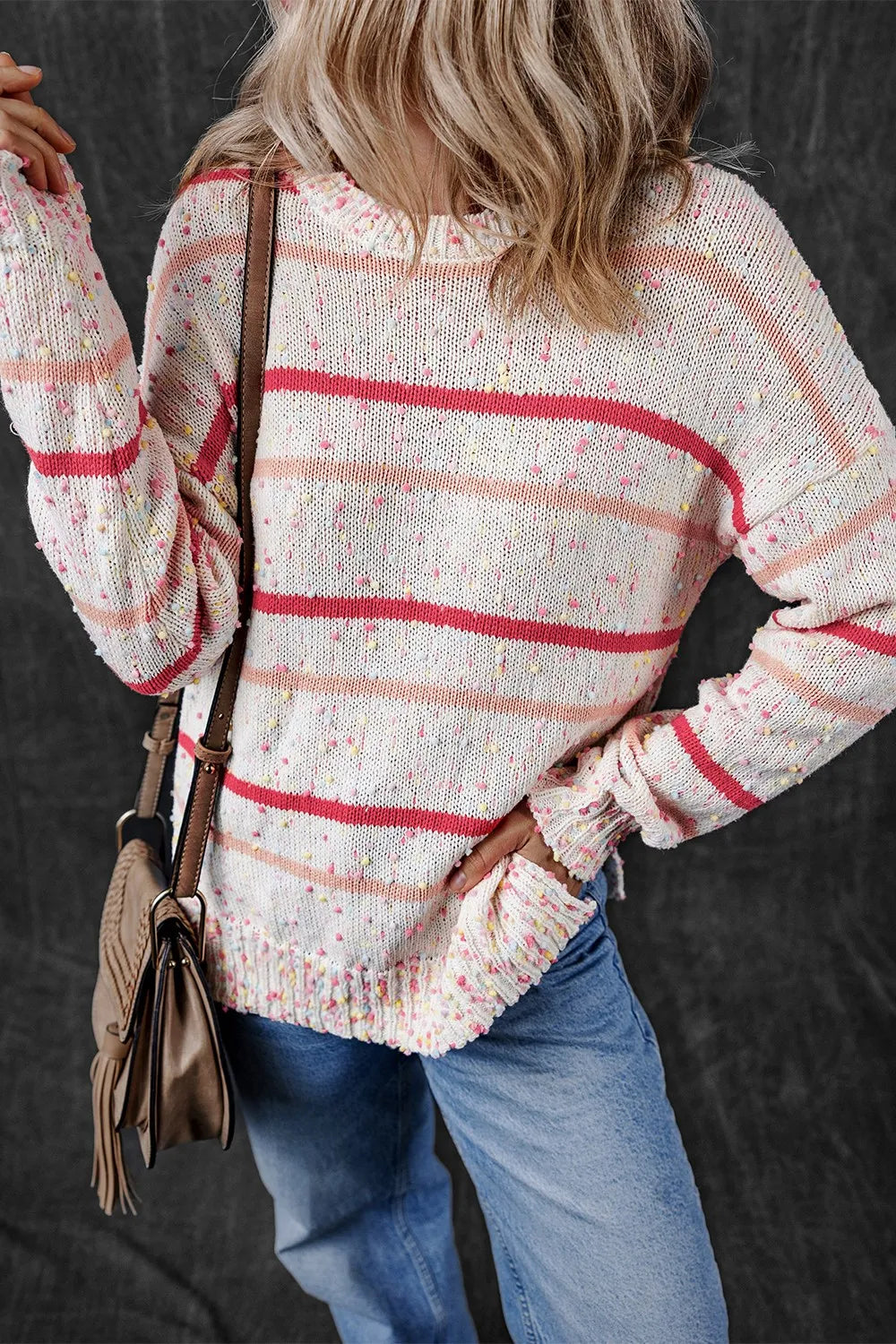 Ciel Rivière — Confetti Round Neck Dropped Shoulder Sweater, alternate view 2