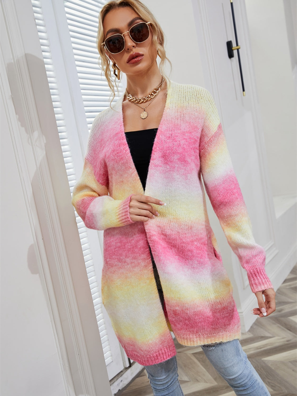 Zephyr Delacroix — Angel Wings Full Size Gradient Open Front Cardigan, alternate view 11
