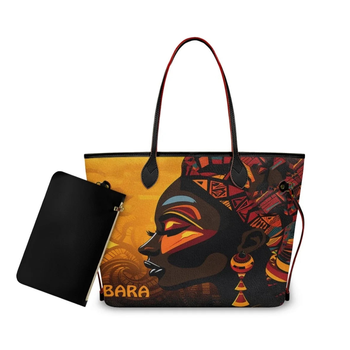 African Girls™ — Large Leather Tote Bags, alternate view 9