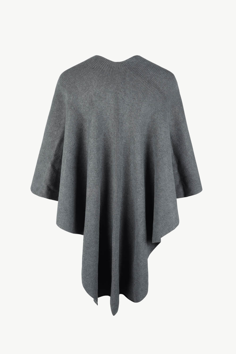 Perrin Sorrento — Surplice Neck Pom-Pom Trim Poncho, alternate view 13