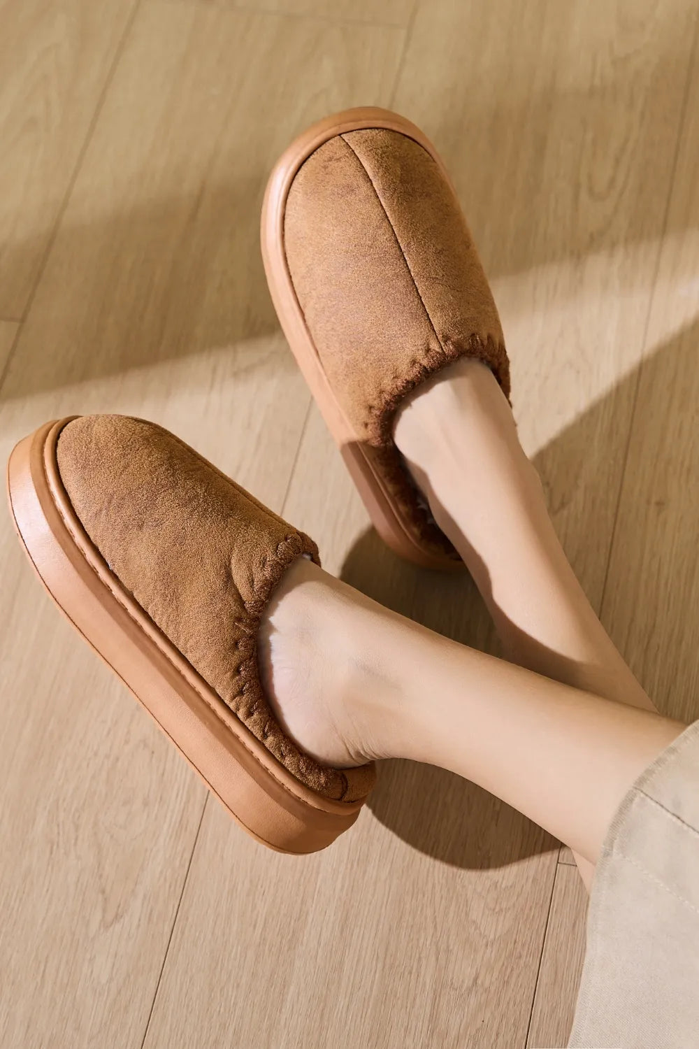 Winter Marino — Thermal Round Toe Platform Slippers Fashion Footwear, alternate view 5