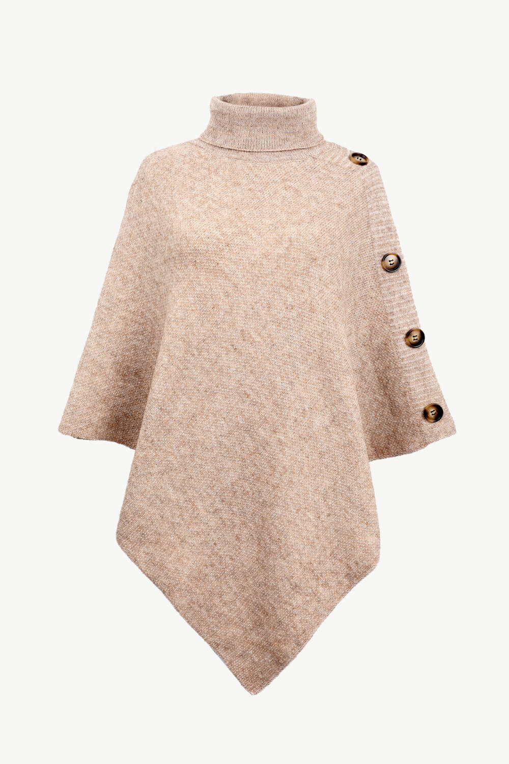 Onyx Versailles — Turtleneck Buttoned Poncho, alternate view 20