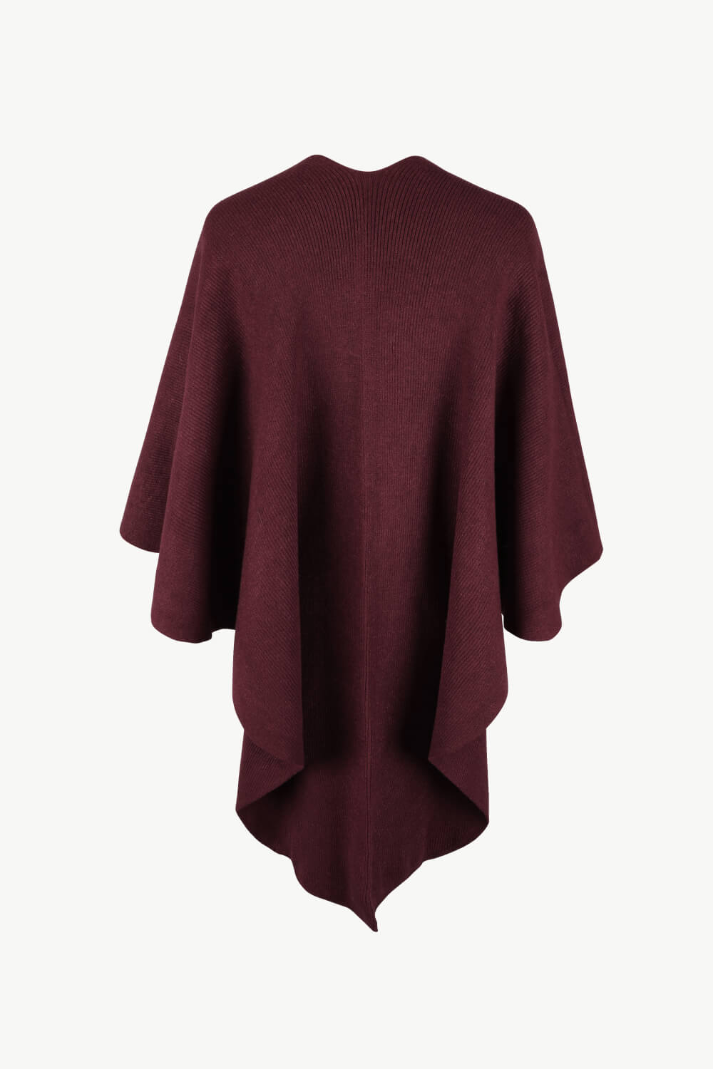 Perrin Sorrento — Surplice Neck Pom-Pom Trim Poncho, alternate view 10