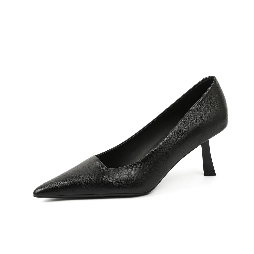 Harbor Venturi — PU Leather Point Toe Pumps Fashion Footwear, alternate view 3