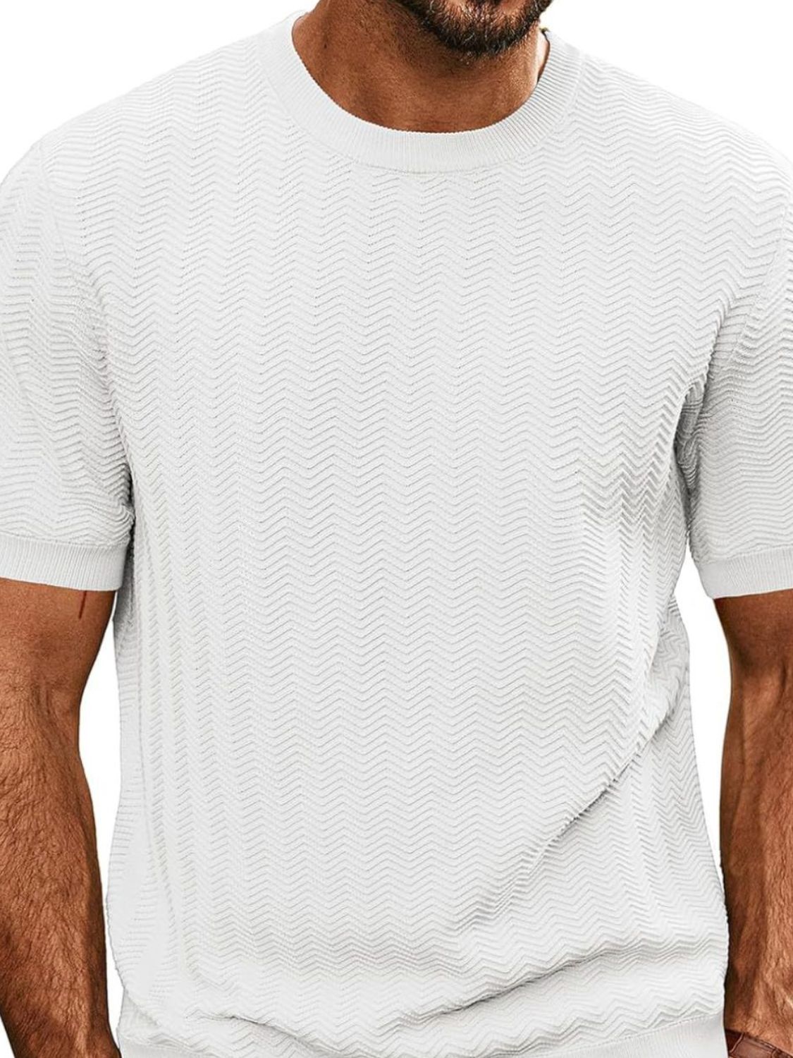 Emilian — Men's Full Size Round Neck Short Sleeve T-Shirt Plus Size, alternate view 4