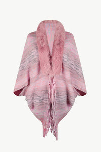 Arden Versailles — Open Front Fringe Hem Poncho, alternate view 4