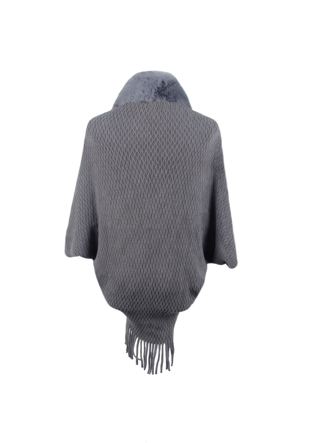 Zephyr Sorrento — Open Front Fringe Hem Poncho, alternate view 12