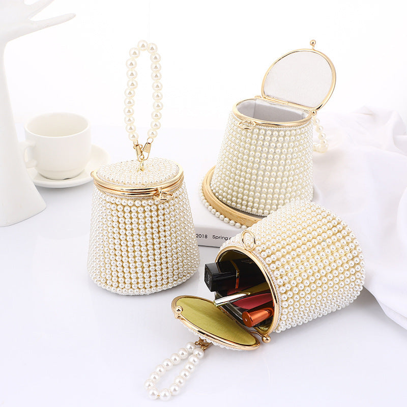 Women's Temperament Fashion Pearl Dinner Handbag