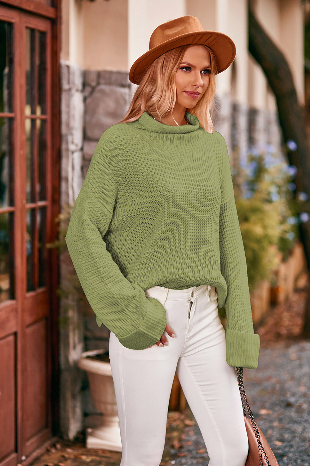 Darcy Fontaine — Mock Neck Drop Shoulder Sweater, alternate view 11