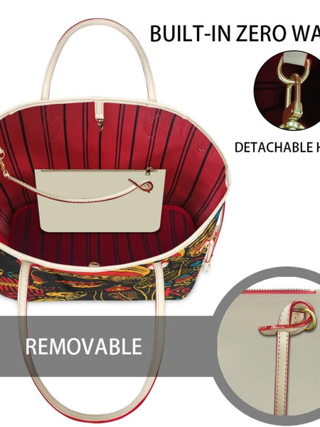 African Girls™ | Large Leather Tote Bags - Opulent Empire