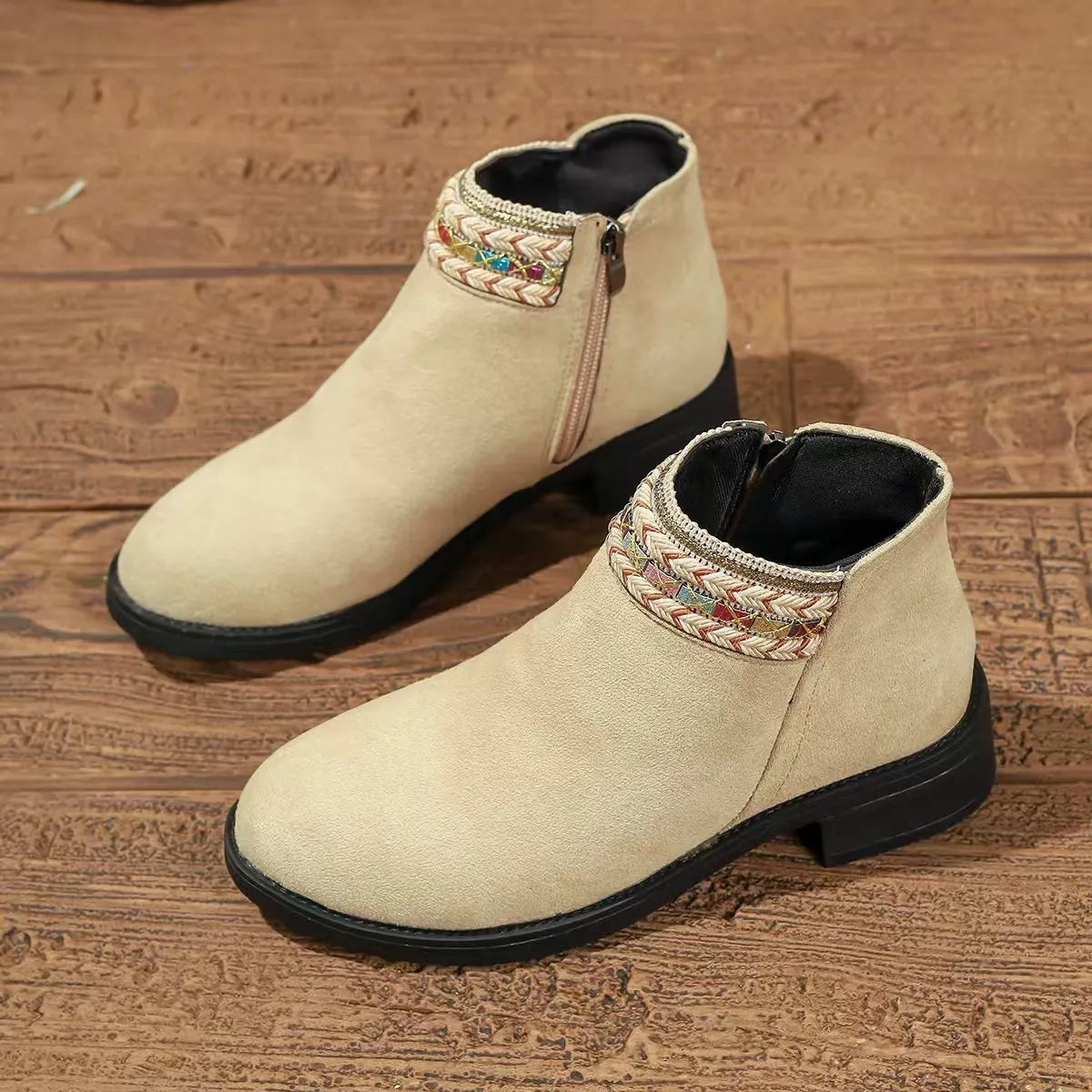 Arden Sorrento — Side Zip Block Heel Boots, alternate view 3