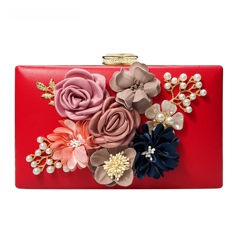Juliet Evening Flower Clutch Bag - Elegant Floral Handbag