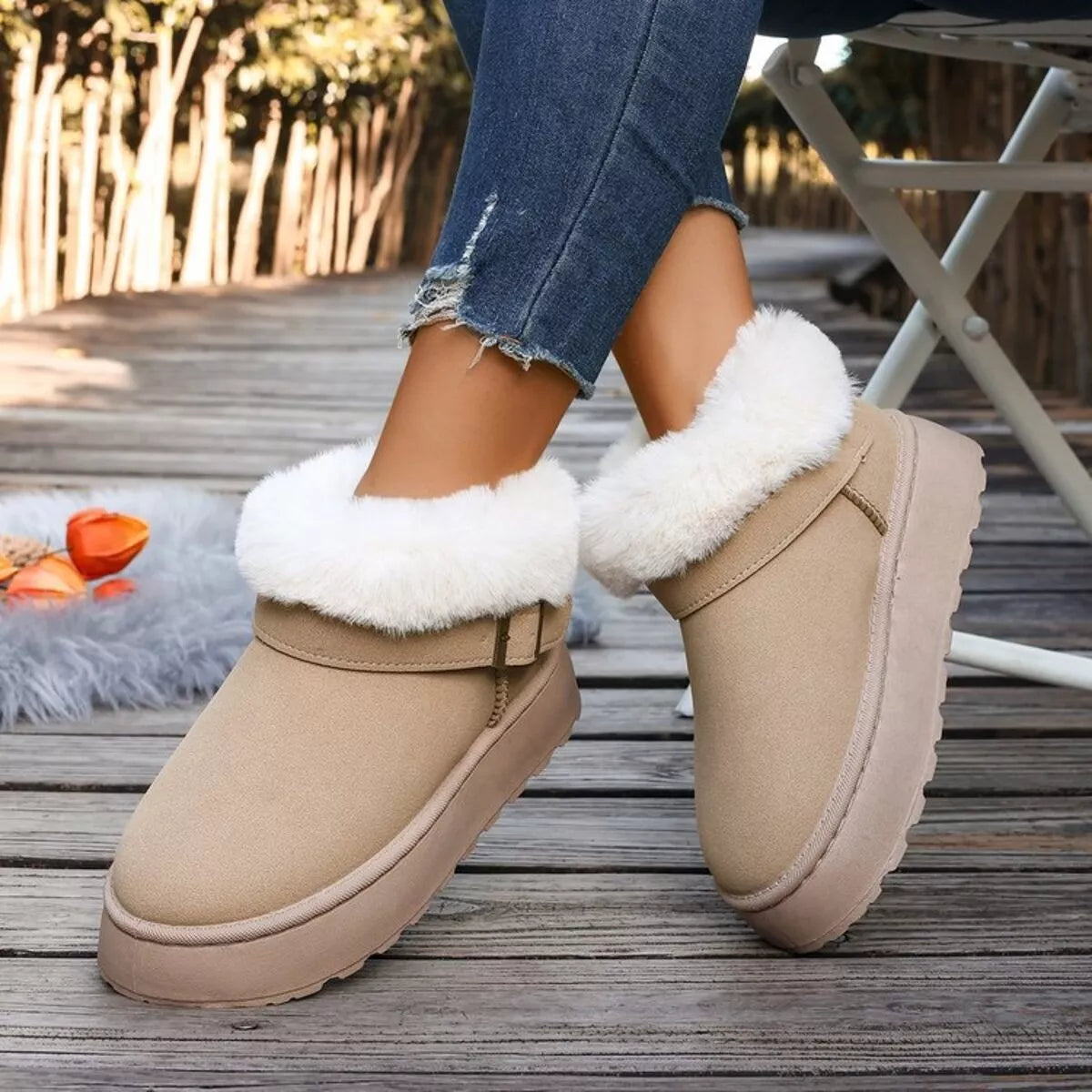 Blaise Fiorenza — Round Toe Platform Boots Fashion Footwear, alternate view 11