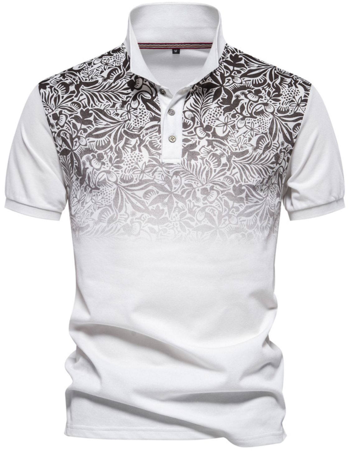 Etienne — Men's Printed Collared Neck Short Sleeve Polo Men's Tailored Shorts