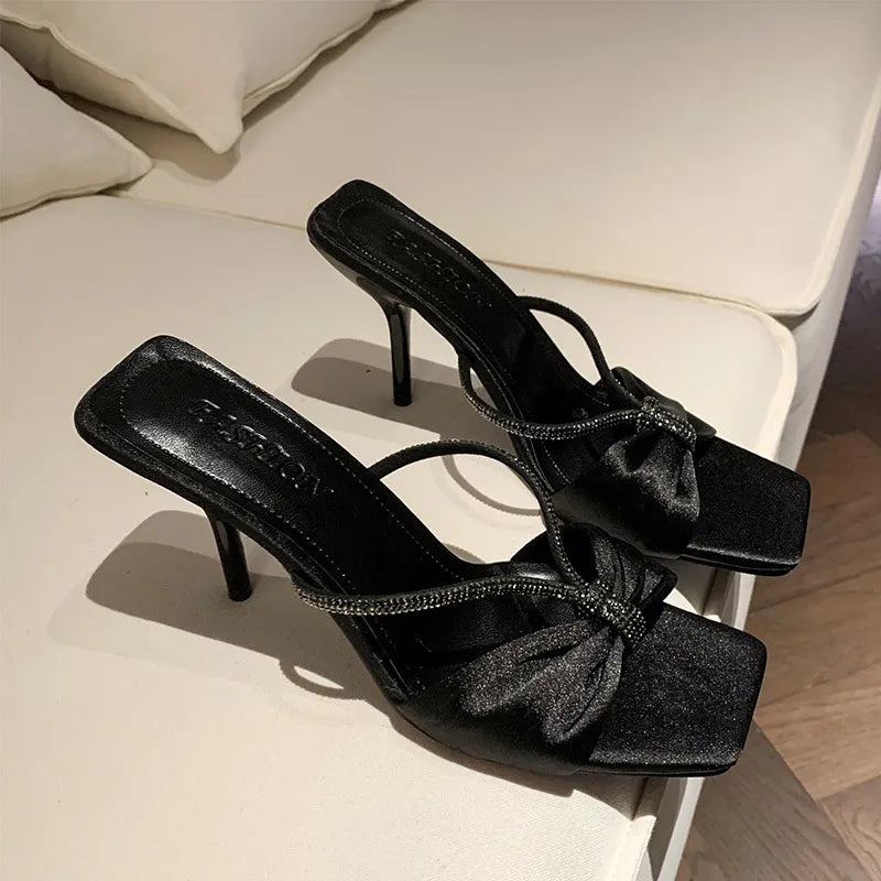 Dove Allegra — Rhinestone Mid Heel Sandals, alternate view 4