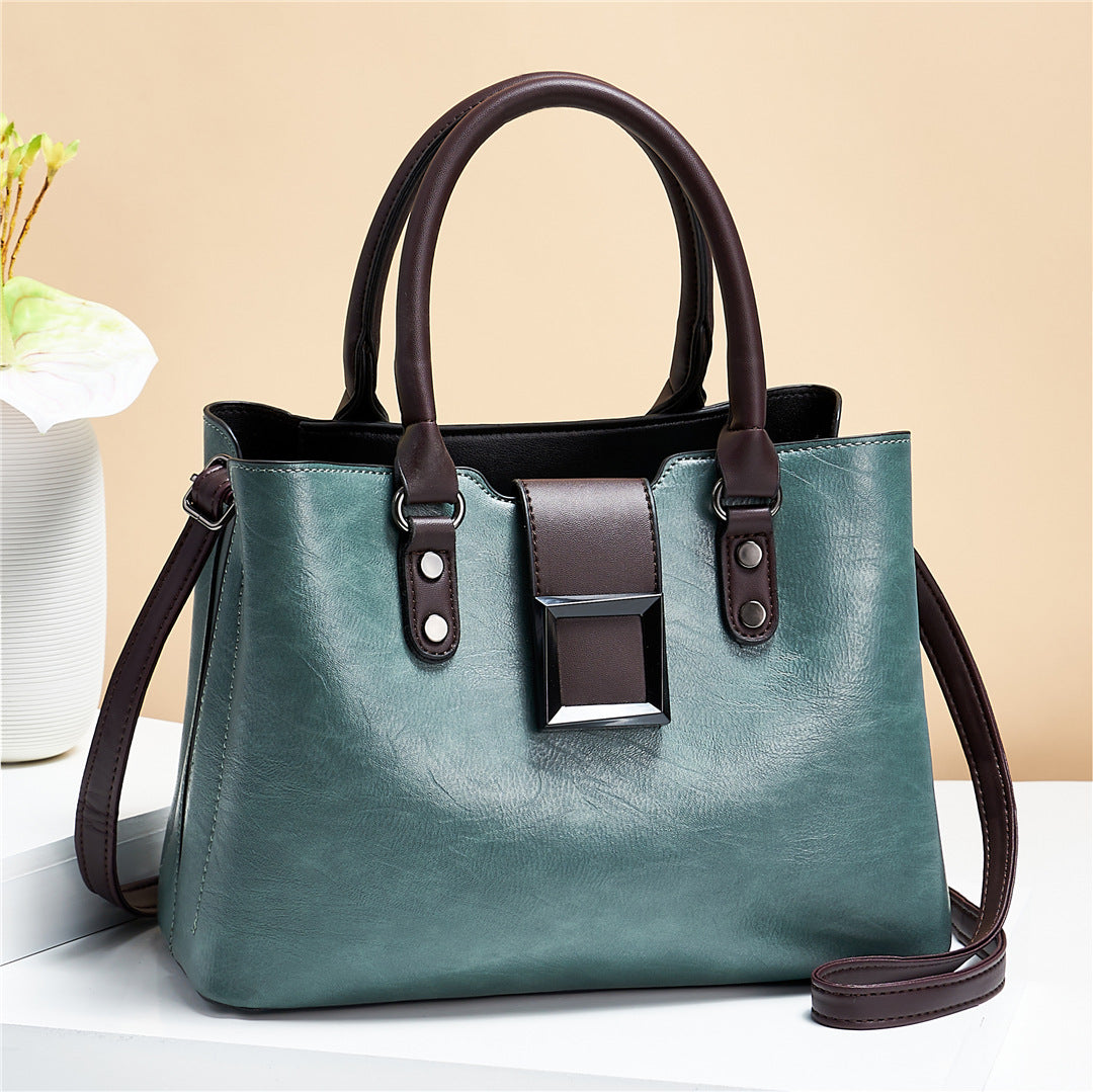 Emmeline Montclair — Women Shoulder Bag Big Buckle Handbags Work Daily Office Crossbody Bags, alternate view 7