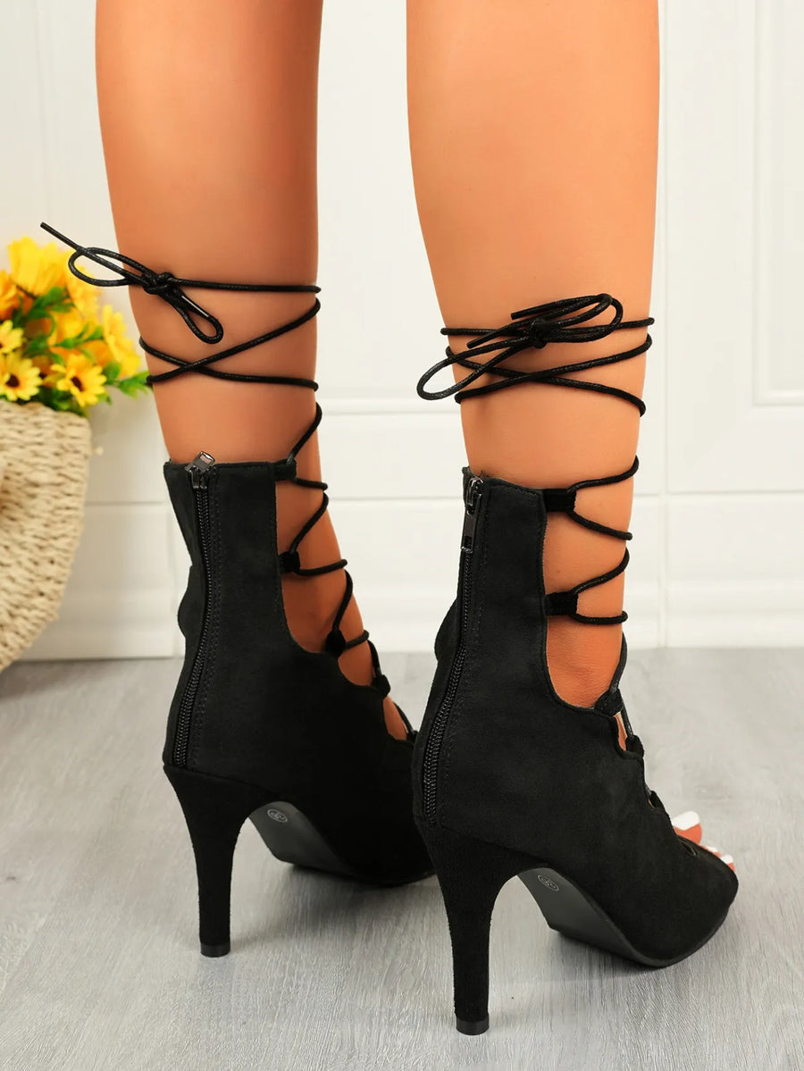 Ocean Allegra — Lace-Up High Heel Sandals
