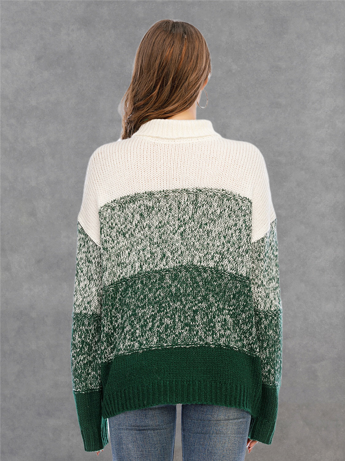 Ocean Fontaine — Angel Wings Color Block Turtleneck Sweater, alternate view 4