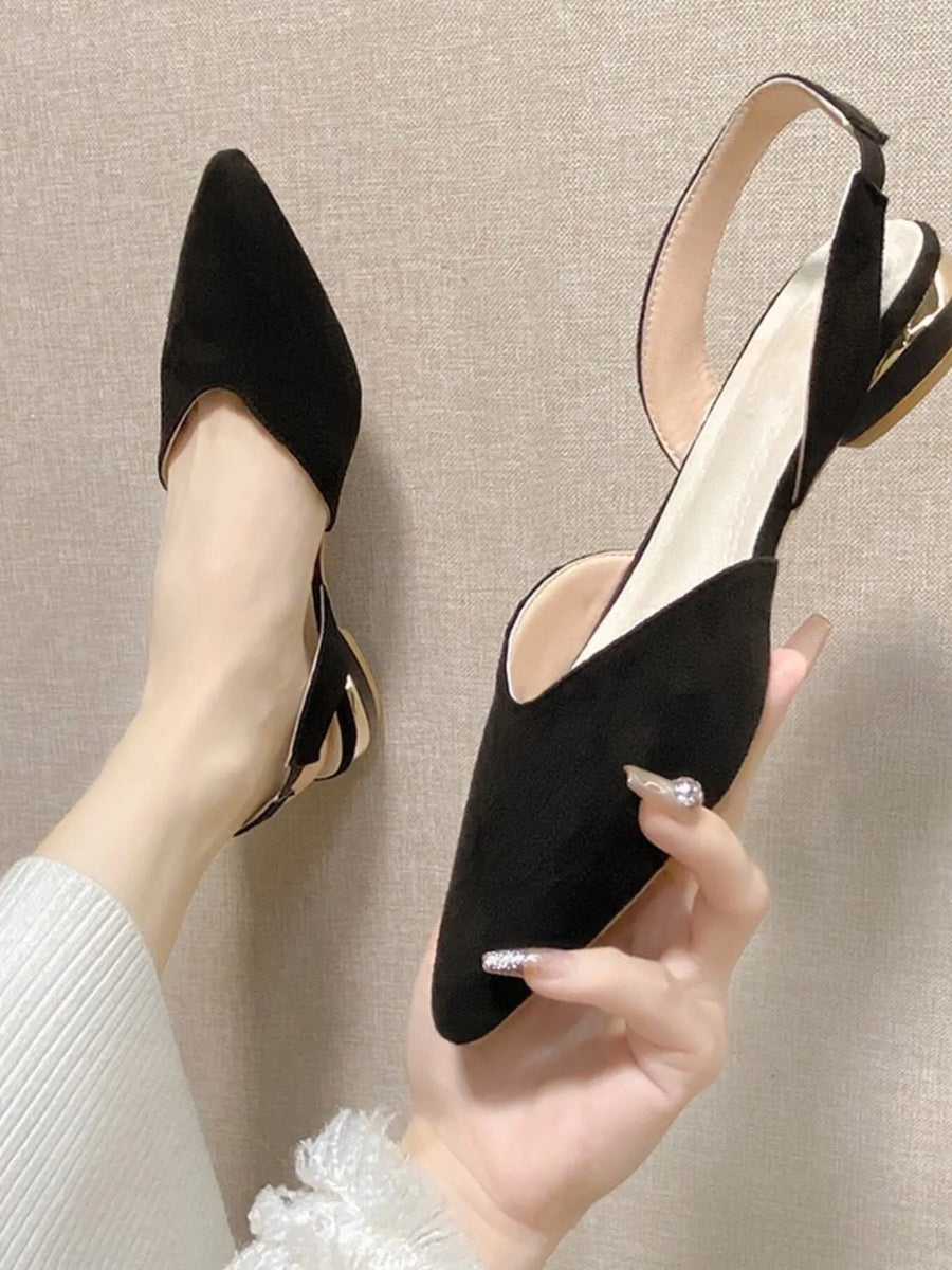Monroe Sorrento — Pointed Toe Slingback Sandals Fashion Footwear, alternate view 2
