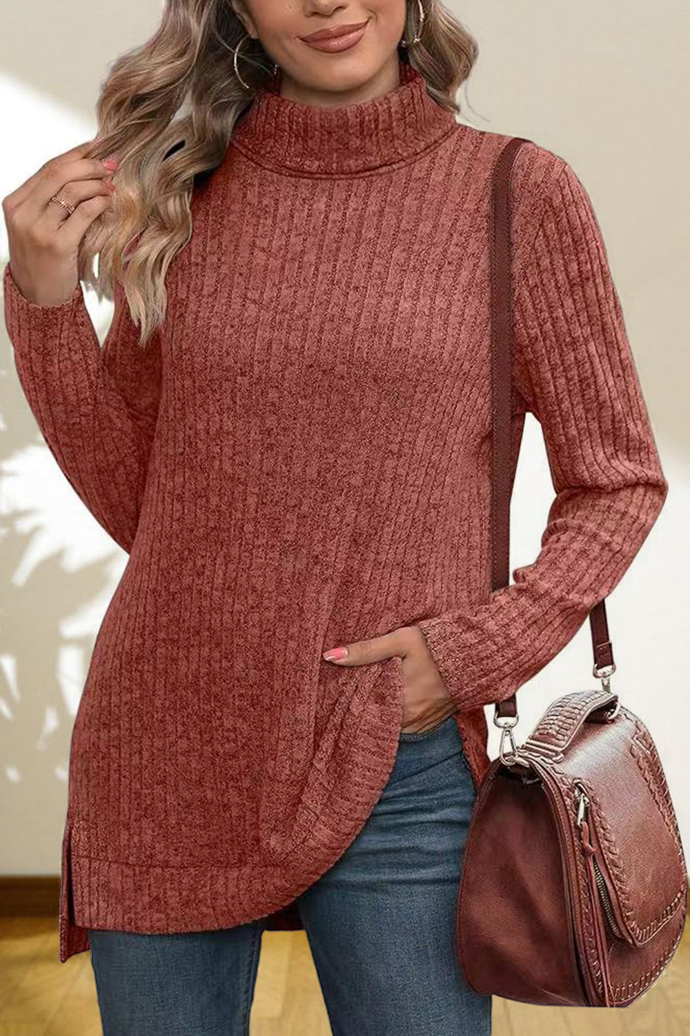 Ciel Rousseau — Turtleneck High Low Top, alternate view 25