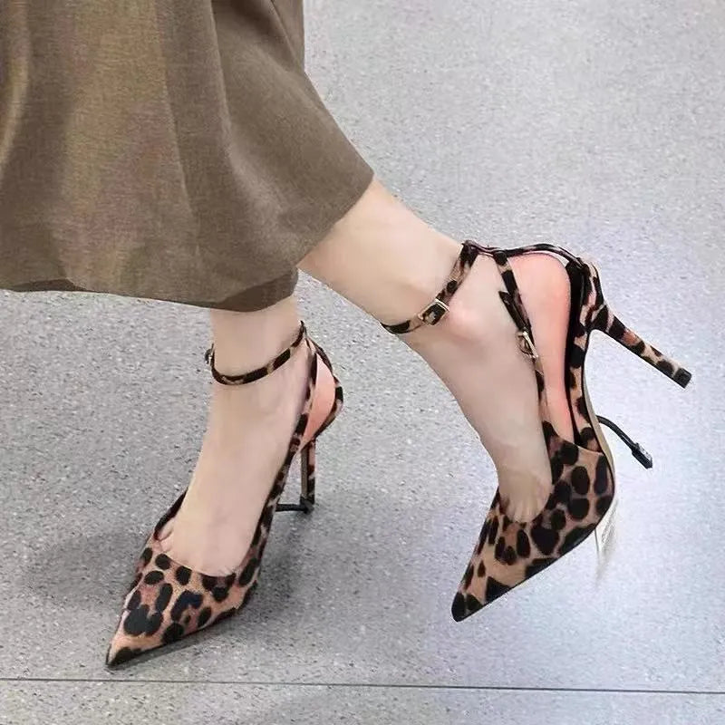 Perrin Venturi — Leopard Point Toe Stiletto Pumps Leopard Fashion Footwear, alternate view 2