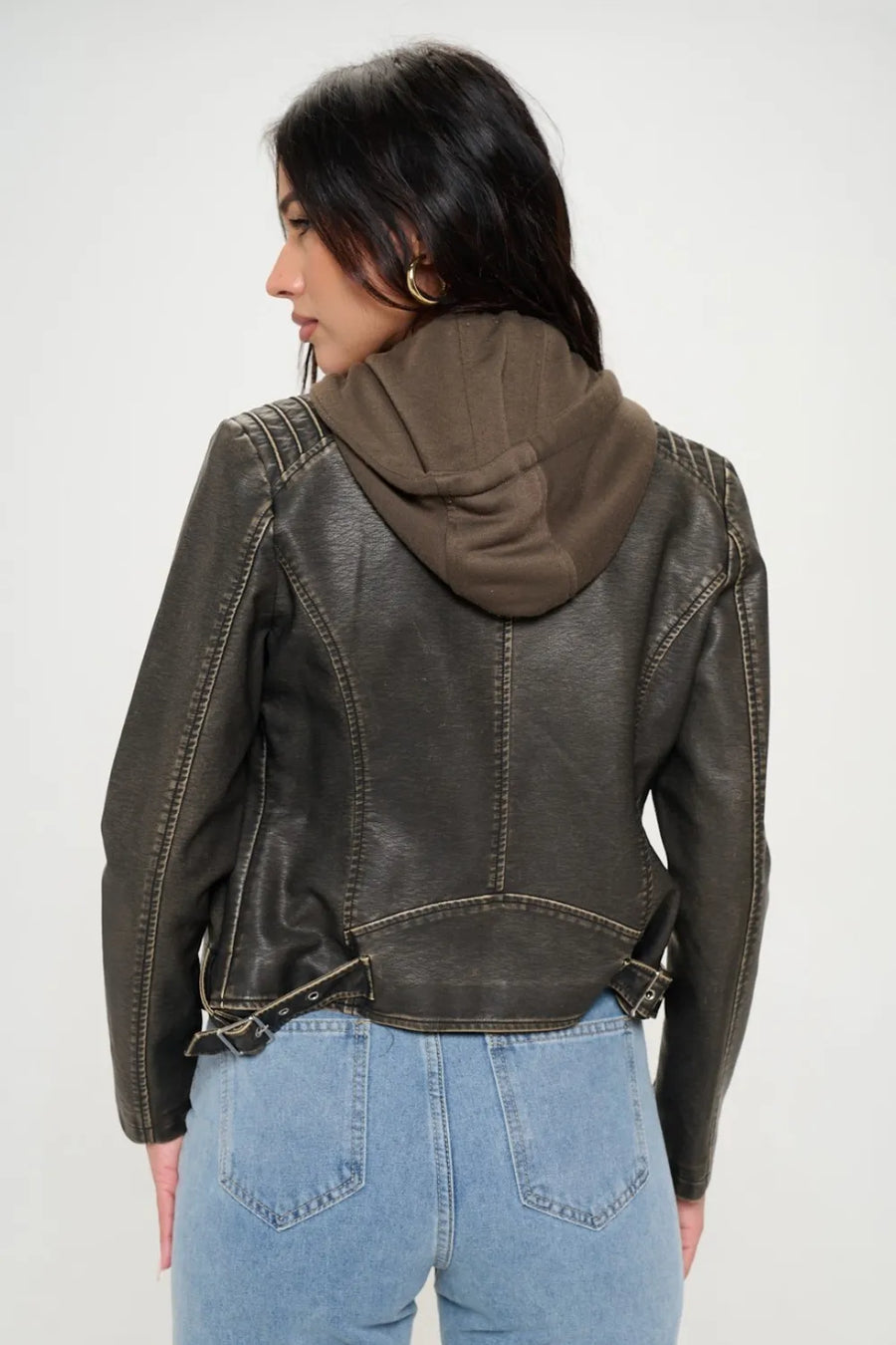 Reese Saint-Clair — Coalition LA Zip Up Hooded Jacket, alternate view 2