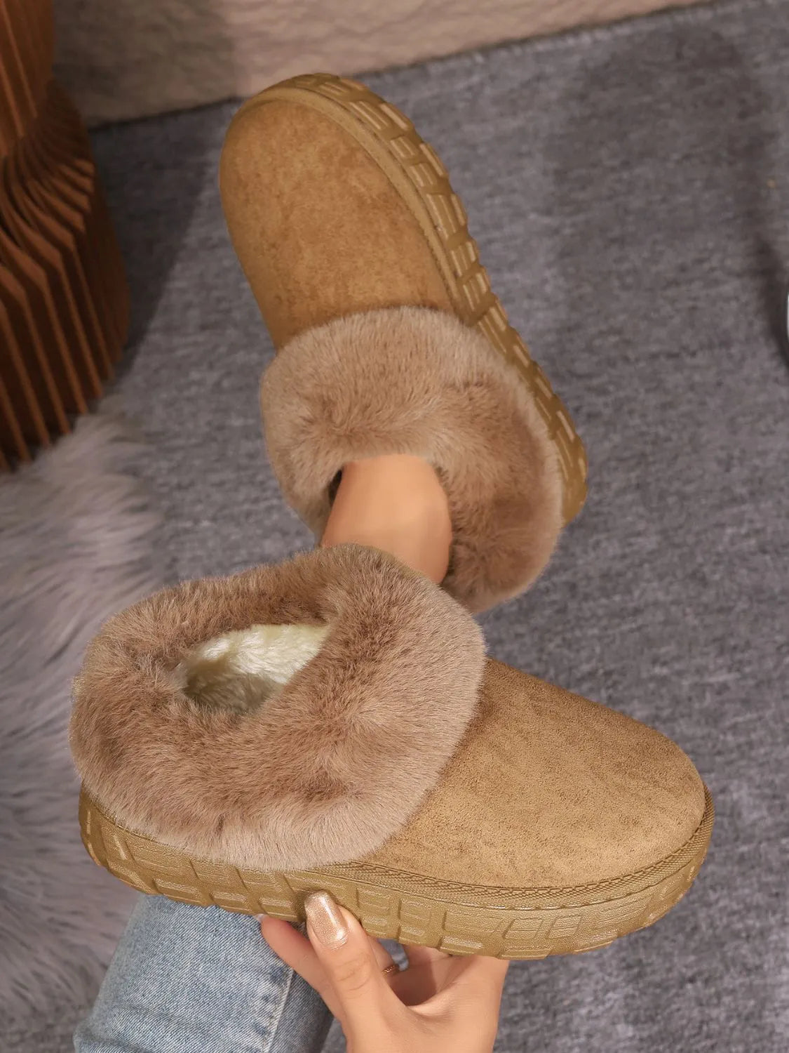 Marlowe Allegra — Faux Fur Lined Suede Winter Boots Fashion Footwear, alternate view 5